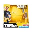 Tonka Tough Tool Belt and Hat Set, con 11 Herramientas Incluidas, Simul Play Builder, Construction Dress Up, Fancy Dress Tools and Hard-Hat, DIY Creative Toy para niños, niños y niñas de 18 Meses +