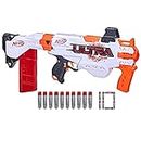 NERF Ultra - Focus - Motorised Blaster - 10 Dart Clip - 10 Nerf AccuStrike Ultra Darts - Most Accurate Nerf Darts - Integrated Sight - Outdoor Games - Toys for Kids - Boys and Girls - F0500 - Ages 8+
