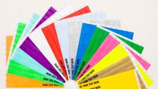 200 pulseras de papel Tyvek impresas personalizadas de 3/4" para eventos, festivales, fiestas