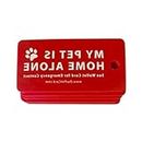 My Pet Are Home Alone Alert Key Tag Keychain Emergency Contact Wallet Card Folio Writable Pet Emergency Wallet Tag Pet Home Alone Keychain Emergency Card Key Tag