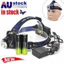 CREE XML Zoomable 8000LM Headlamp T6 LED Headlight 18650 Light Charger Battery
