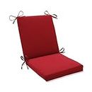 Pillow Perfect Indoor/Outdoor Red Solid Cuscino per Sedia a Quadretti