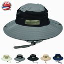 Summer Boonie Caps Bucket Hats Sun Wide Brim Mesh Top Cotton Fishing Outdoor Cap