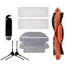 Scout Replenishment Kit | Replacement Parts | Accessories Compatible with Mi Robot Vacuum-Mop P | Filters, Bristle Brush, Full Wet Mop Cloths, Side Brushes and Cleaning Tool