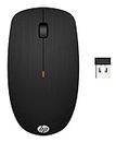 HP Wireless Mouse X200, 2.4 GHz With USB Receiver, 18-Month Battery Life, Ambidextrous, Windows PC, Notebook, Laptop And Mac Compatible, Black