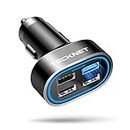 USB Car Charger, TeckNet® PowerDash D2 9.6A/48W 4-Port Rapid USB Car Charger with BLUETEK™ Technology For Apple iPhone 6 / 6 Plus, iPad Air 2 / mini 3, Galaxy S6 / S6 Edge and More