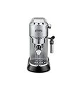 DeLonghi EC685.M |Dedica Style| Pump Espresso Coffee Machine | Espresso, Cappuccino, Latte & More Recipe Options | 15 Bar Pressure | 1350 W | Free Demo & Installation (Metal)
