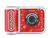VTech KidiZoom PrintCam - Digital Camera for Children with Built-in Printer - 549183 - Red