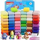 Modeling Clay - 50 Colors Air Dry Clay, DIY Molding Magic Clay for Slime add ins & Slime Supplies, Kids Toys Set for Boys and Girls