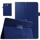 EKVINOR Case for Tab E 9.6 Case Model T560, Slim Leather Folio Case Cover Stand for Samsung Galaxy Tab E 9.6 Inch 2015 Released Tablet (SM-T560 T561 T565 and SM-T567V) - Dark Blue