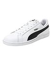 PUMA Men's Smash L Low-Top Sneakers, White Black White, 6 US