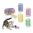 Andiker Cat Spring 12pcs, Cat Interactive Toy to Kill Time and Keep Fit Colorful Creative Toy Durable Soft Cat Activity Toy for Swatting, Biting, Hunting Kitten Toys