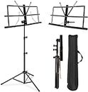 Imaginea Professional Music Stand | Notes Sheet Stand | Book Stand | Light weight Lyrics Stand for Borngenio Orchestra Event Portable Adjustable Notation Stand