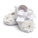 Tuoting Infant Baby Girl Shoes Baby Mary Jane Flats Princess Wedding Dress Shoes Crib Shoe for Newborns,Infants,Babies