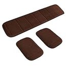 2 Sets Ergonomic Computer Elbow Wrist Pad, AUHOKY Long & Short Size Combination Keyboard Wrist Rest Elbow Support Mat for Office Desktop Working Gaming - Memory Foam Relieve Elbow Pain (Brown)