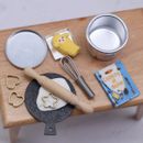 1 set bambole casa miniature scala 1/6 per accessorio cucina strumento da forno BJD