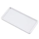 Ceramic trays for cosmetics, jewelry, suitable for organizing dressing tables and bathrooms, trays for toiletries etc (White-small)