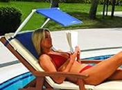 Sun Shade for Sun Lounger | Folding Sunshade for Garden Chair | Portable Beach shade with Inflatable Cushion - Cush N Shade (Cushnshade)