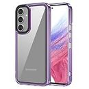 Zapcase Back Case Cover for Samsung Galaxy A55 5G | Compatible for Samsung Galaxy A55 5G Back Case Cover | Case Cover for Samsung Galaxy A55 5G with Camera Protection | (TPU + PC | Translucent Purple)
