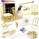 Office Desk Organizers, Gold 13PCS Office Supplies and Accessories Desk Organize