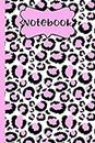 Notebook: Cheetah Print Design Blank Lined Notebook(6 x 9 inches 120 decorated inside pages Vol. 1) (Happy Cheetah Designs)