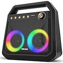 DRUMZZ Theater 40W Bluetooth Speaker, Super Punchy Bass, Quality Stereo Drivers, RGB Light Effects, 10000mAH (Lithium Polymer) Battery, 24 Hour Play Time, Bluetooth 5.0, TWS, TF/SD Card, AUX, Mic Port