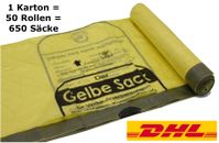 50 Rollen Wertstoffsack / Gelbe Säcke / Gelber Sack - 650 Stück 