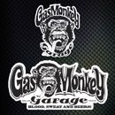 lot 2 stickers autocollant Gas Monkey Garage decal Gaz Monkey sponsor
