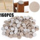 Beige Self-Stick Furniture Felt Pads 1 inch for Hard Surfaces 160 pieces one AUS