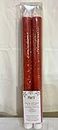 New Pier One 2pc Red Led Flameless Taper Candles 11" Wedding Anniversary