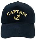 4sold Adult Baseball Cap Yachting Captain Adjustable Strap Boys Men Summer Hat Cotton Navy-Captain Anchor