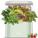 inBloom Hydroponics Growing System, Upgrade Indoor Garden 3.0 with 5 Pods with More 20% Red Grow Light, Indoor Herb Garden 2.5L Water Tank Compact for Kitchen Home Windowsill Table, Green