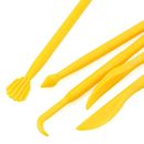 14pcs DIY Crafts Double Ended Clay Tool Set Yellow Plastic For Kids Carving