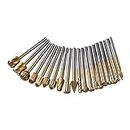 Pinakine® 20Pcs Rotary Drill Set, Rasp Drill For Carving Steel And Wood Working Diy Gold|73025543PNK