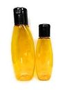 Alif Empty PET Bottle with Flip Top Cap Transparent Golden Brown for Sanitizer/Shampoo/Oil/Lotion/Liquid Etc. (Pack of 5, 100 ml)