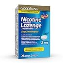 GoodSense Coated Ice Mint Nicotine Polacrilex Lozenges, 2 mg, Stop Smoking Aid, 20 Ct