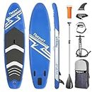 FBSPORT 11' Premium Inflatable Stand Up Paddle Board, Yoga Board with Durable SUP Accessories & Carry Bag | Wide Stance, Surf Control, Non-Slip Deck, Leash, Paddle and Pump for Youth & Adult