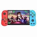 CZT New 5.1-inch Handle Appearance Video Handheld Game Console Portable Emulator Classic Arcade Retro Gaming Game Device System Built-in 11000 Games mp3 mp4 (Bluered)