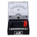 OM® Meters EDM-80 Desk Stand Analog 0-100 uA Micro Ammeter | Moving Coil Ampere Meter | Meter For Educational purpose | Black