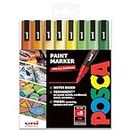 Posca - PC-3M - Paint Marker Art Pens – 0.9-1.3mm - Set of 8 in Gift Box (Citrus Tones)