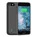 LOYTAL Battery Case for iPhone SE 2020/8 / 7 / 6S / 6, 5500mAh Rechargeable Extended Battery Charging Charger Case, Add 2X Extra Juice, Support Wire Headphones (4.7 inch)