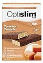 Optislim VLCD Meal Replacement Bar, High Pure Protein Bar, Formulated for Accelerated Weight Loss, Low Carb Healthy Diet Snack, Low Sugar Snacks with 25 Vitamins & Minerals, Caramel Flavor, 5 x 60g