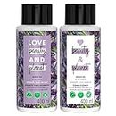Love Beauty & Planet Smooth and Serene Conditioner with Argan Oil and Lavender Aroma, 400 ml And Love Beauty & Planet Smooth and Serene Shampoo with Argan Oil and Lavender Aroma, 400 ml