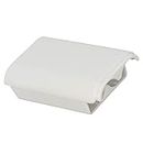 Xbox 360 Wireless Controller Battery Pack Cover Shell Case Blanc Abs Remplacement Résistant à l'usure (Blanc)