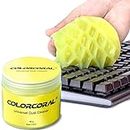 COLORCORAL Keyboard Cleaner Universal Cleaning Gel, Detailing Car Interior Cleaning Putty Car Cleaner Wipes Swaps for Car PC Tablet Laptop Keyboards, Car Vents, Cameras, Printers, 160G