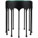 Noir Trading Inc. Achille Glass 12 Legs End Table Glass in Black/Gray | 24.5 H x 20 W x 20 D in | Wayfair GTAB910MTB