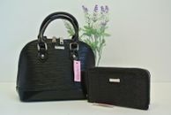 Brand new Handbag and wallet Shoulder Hobo Tote Purse black Shell Shape