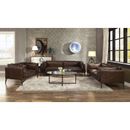 17 Stories Pavillion 3 Piece Genuine Leather Living Room Set Genuine Leather in Brown | 30 H x 94 W x 34 D in | Wayfair Living Room Sets