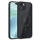 amazon basics Back Case Cover for iPhone 15 (Thermoplastic Polyurethane_Black)