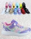 Youth Girl's Kid's Slip On Strap Glitter Sneakers Athletic Walking Shoes NEW